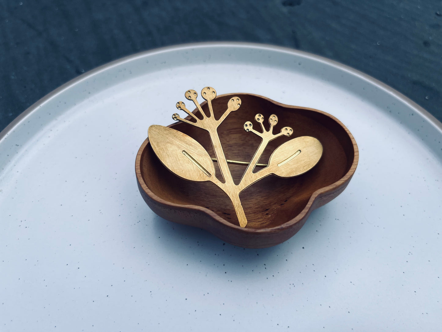 Brass Botanical Brooch 真鍮植物胸針