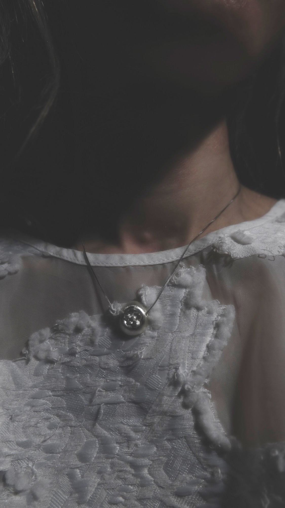 サビ 錆 𓇚 Baby Hydrangeas Dome Necklace