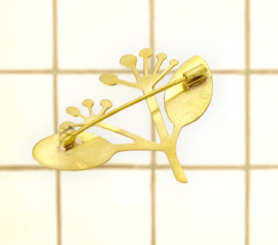 Brass Botanical Brooch 真鍮植物胸針