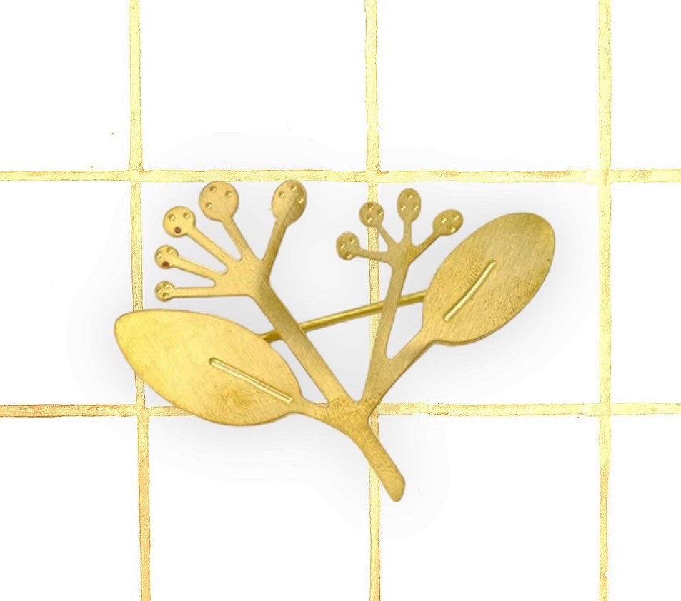 Brass Botanical Brooch 真鍮植物胸針