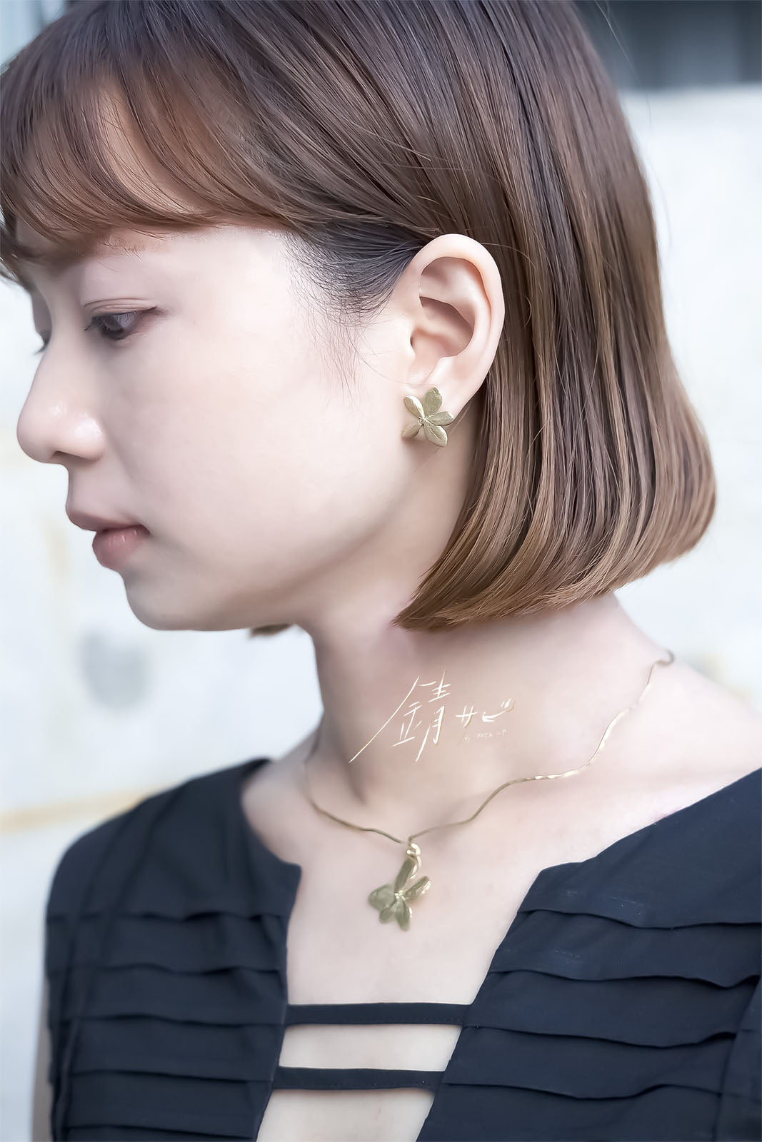 サビ 錆 𓇚 Hydrangea Earrings H01