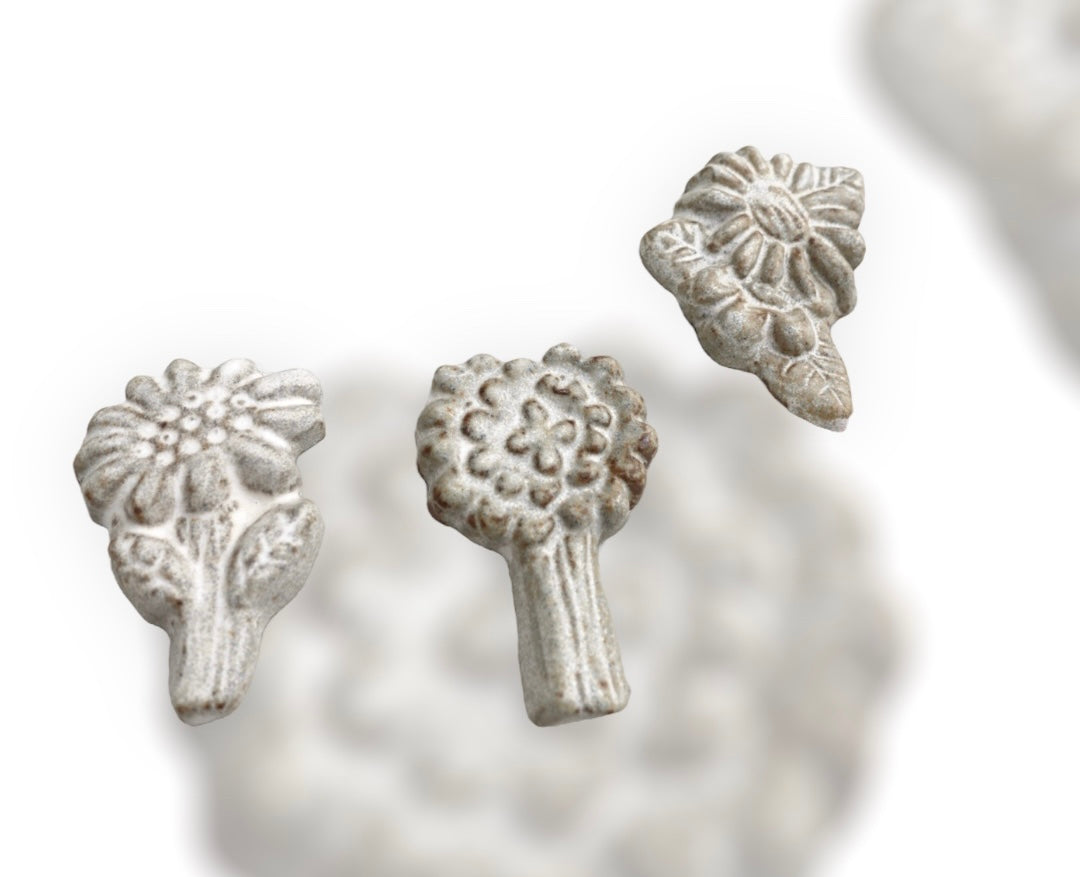 Pottery Flowers Chopsticks Holders 花樣陶器筷子座