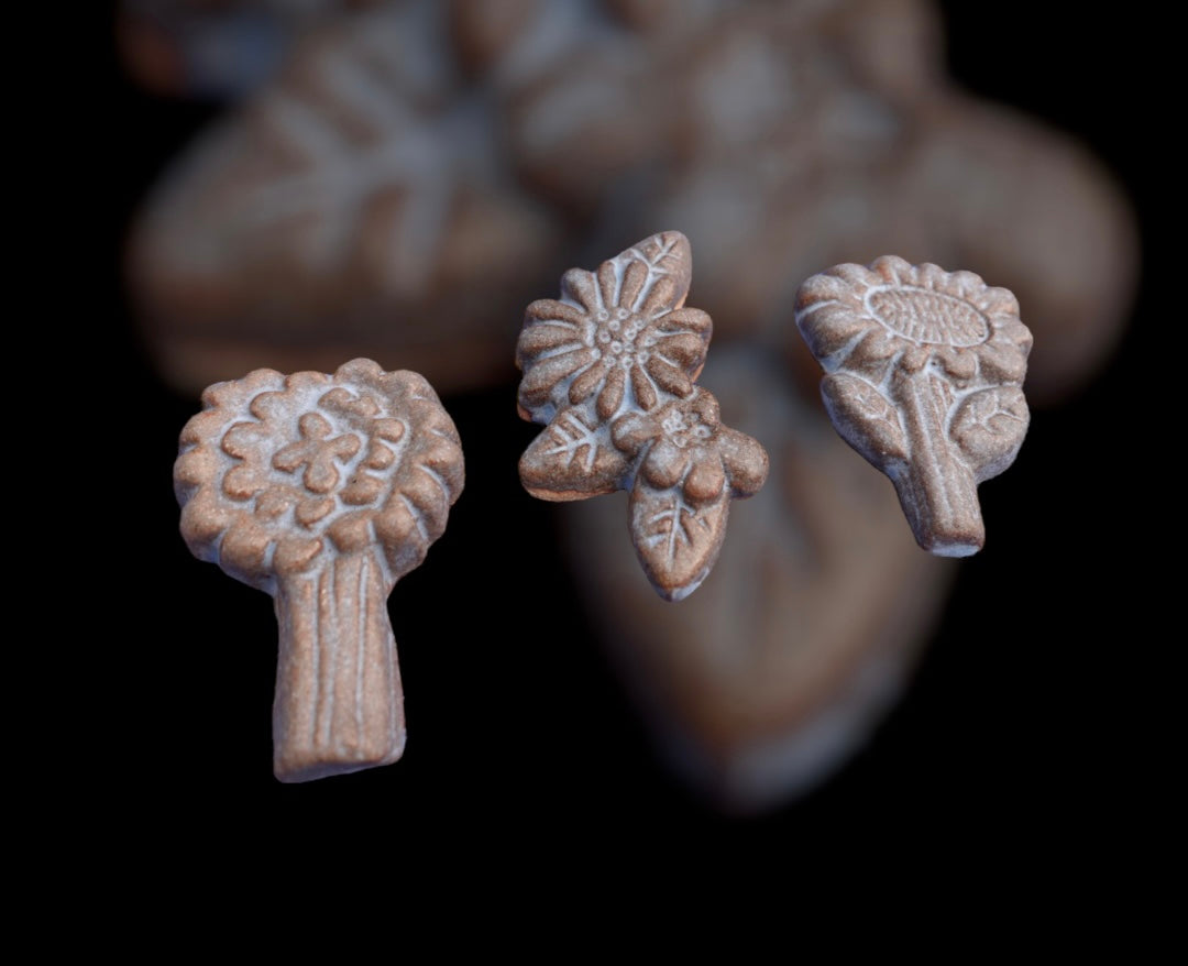 Pottery Flowers Chopsticks Holders 花樣陶器筷子座