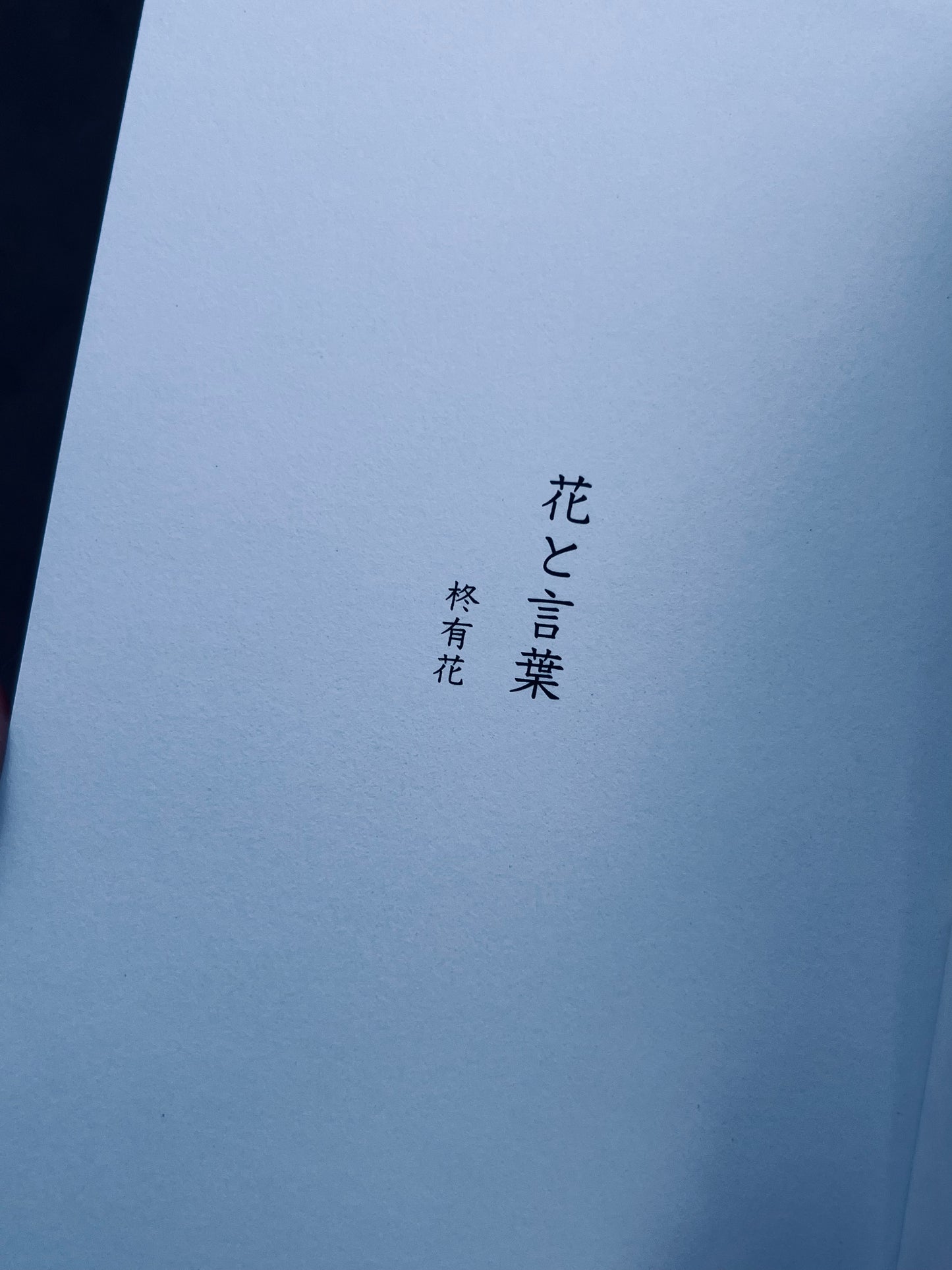 花と言葉 |柊有花 畫文集