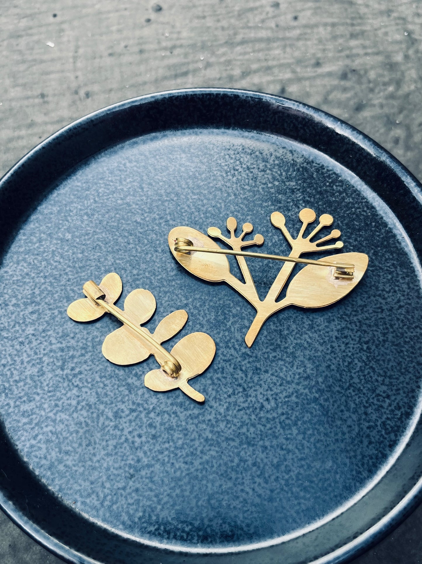 Brass Botanical Brooch 真鍮植物胸針