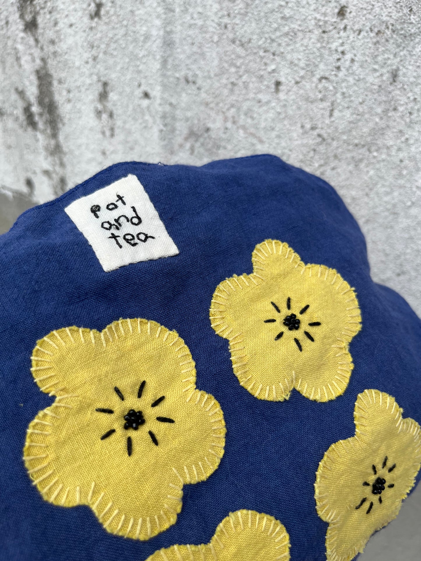 Patched Flowers Mini Circle Tote