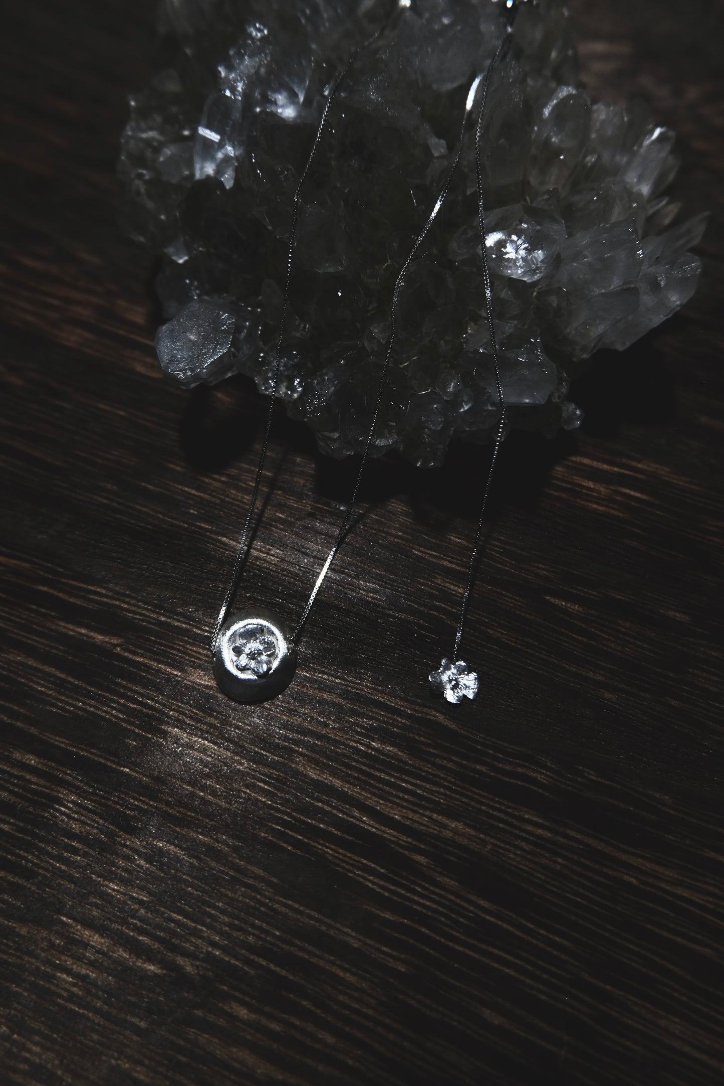 サビ 錆 𓇚 Baby Hydrangeas Dome Necklace