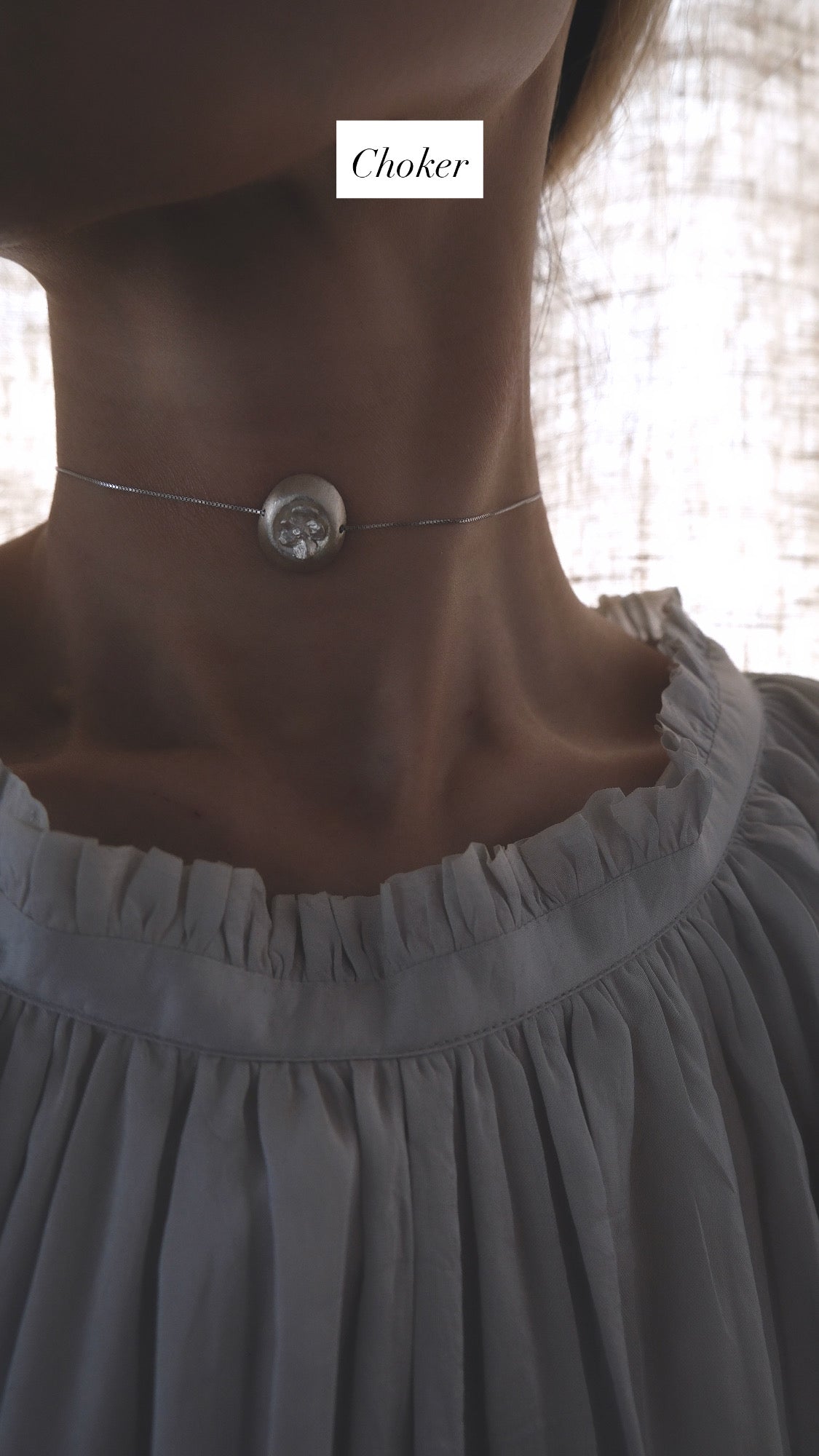 サビ 錆 𓇚 Baby Hydrangeas Dome Necklace