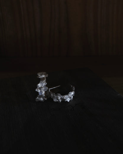 サビ 錆 𓇚 Baby Hydrangeas Ear Hoops H08