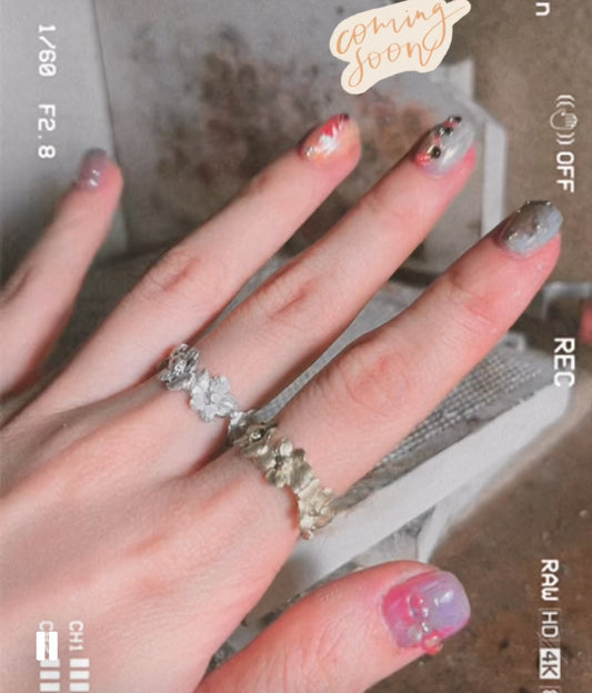 サビ 錆 𓇚 Baby Hydrangeas Ring H08