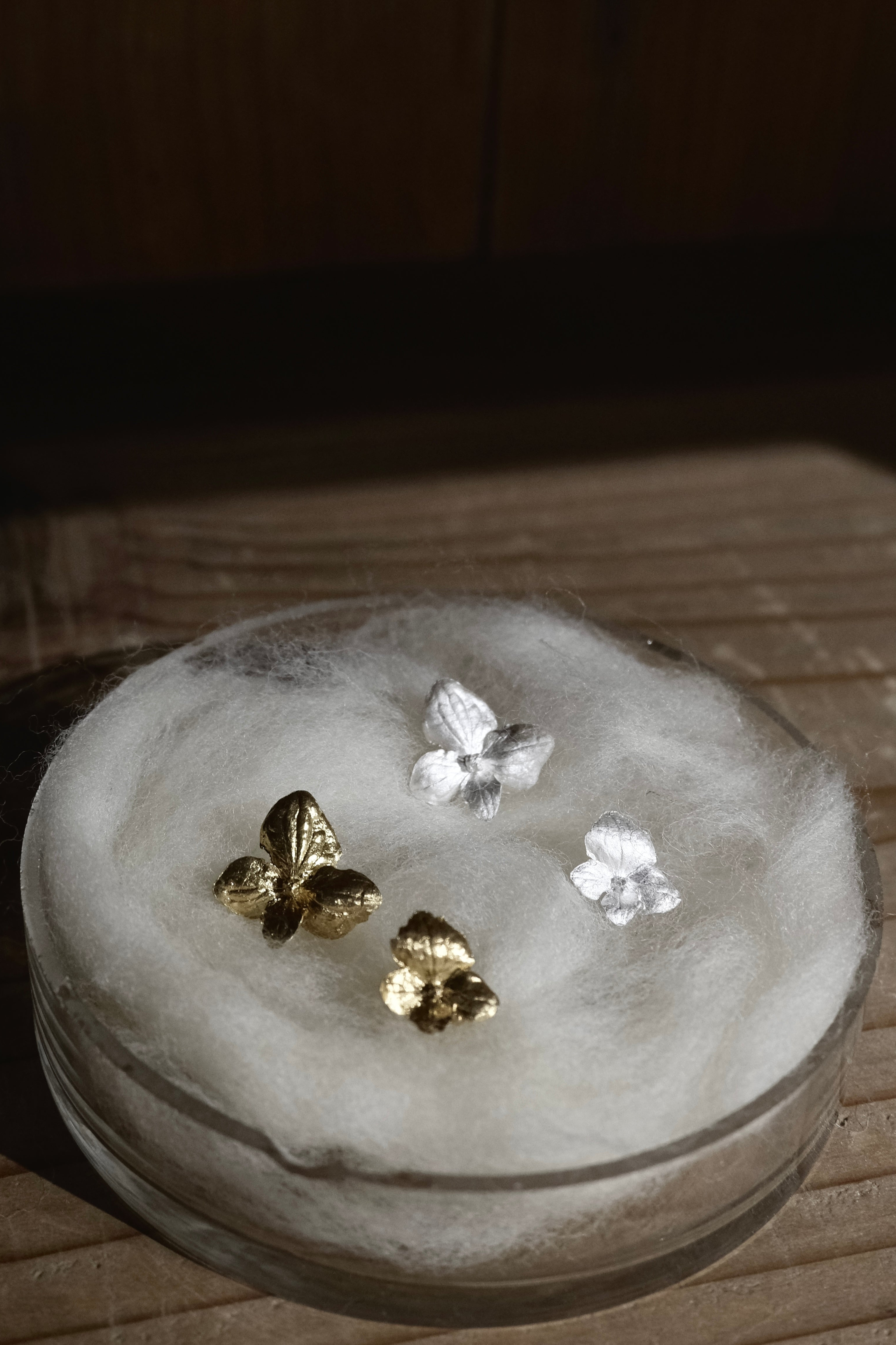 magical jade hydrangeas earrings