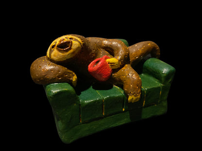 Chilling Sloth with Coffee