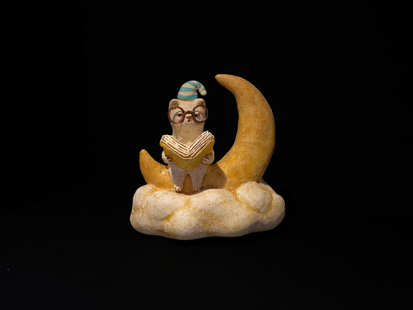 Bedtime Reading Cat Doll