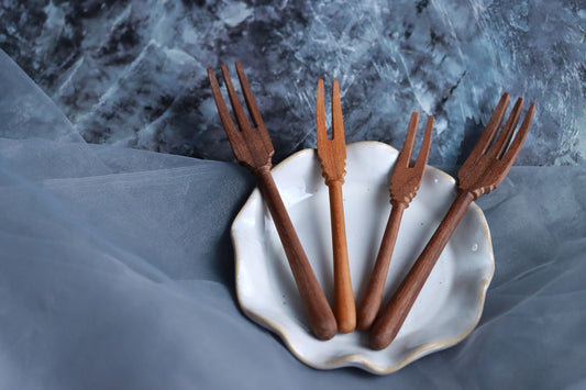Wood Carving Forks 手雕木器具