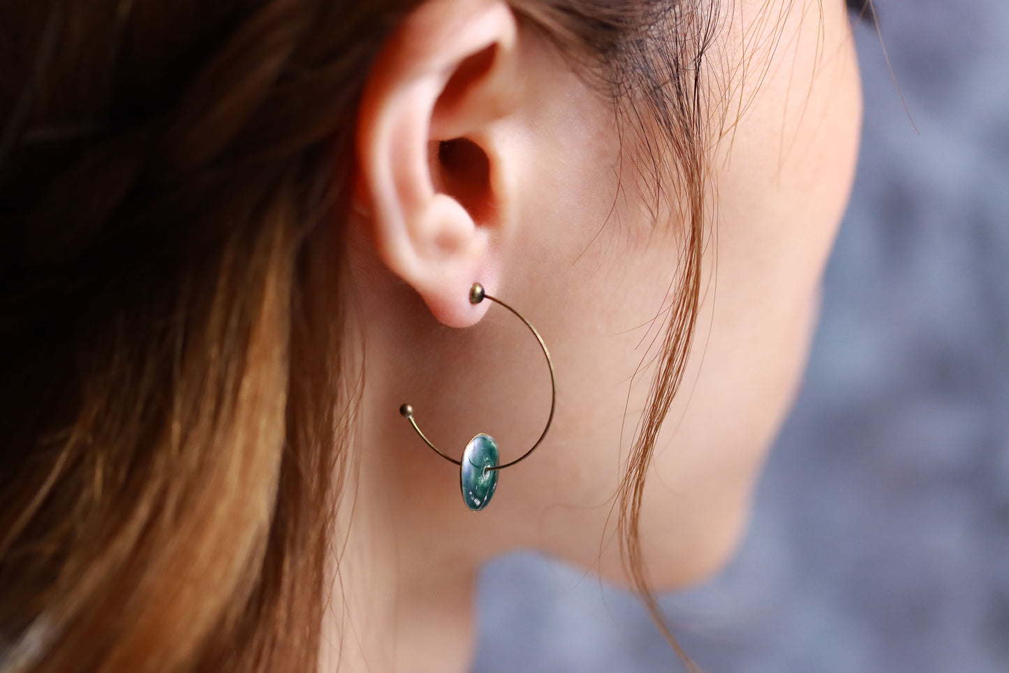 Ceramic Chips Earrings